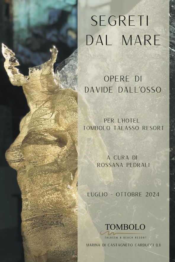 locandina della mostra presso l'hotel tombolo