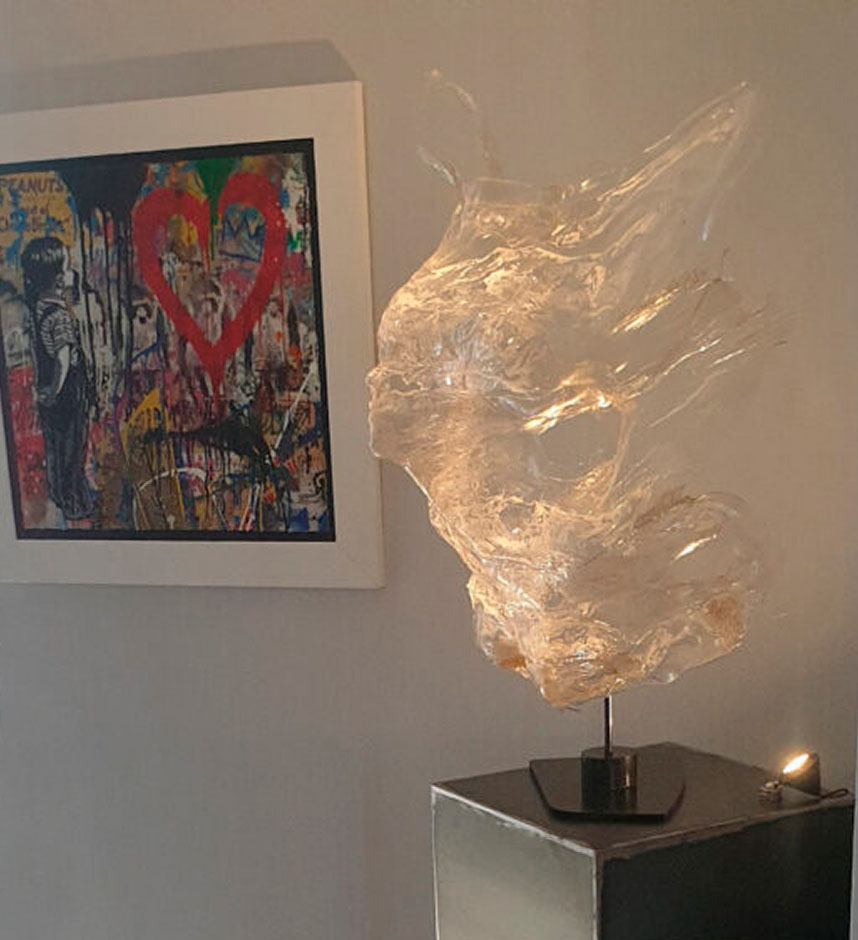 scultura d'arte in spazi professionali