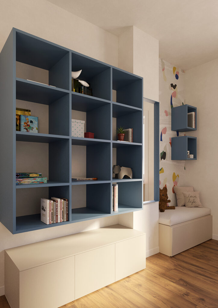 architettura d'interni cameretta bambino