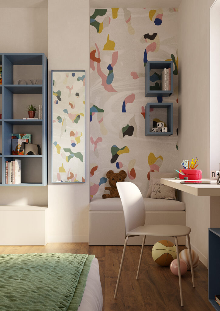 progettazione camera da letto bambino