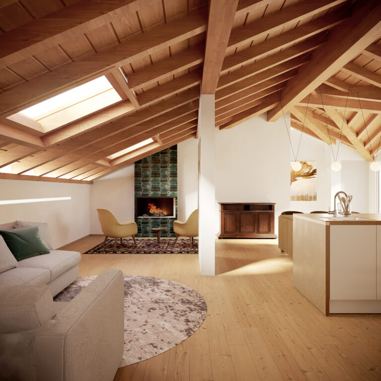 progettazione di interni living sul lago di iseo