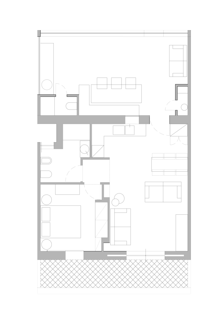 planimetria design di interni casa in sardegna