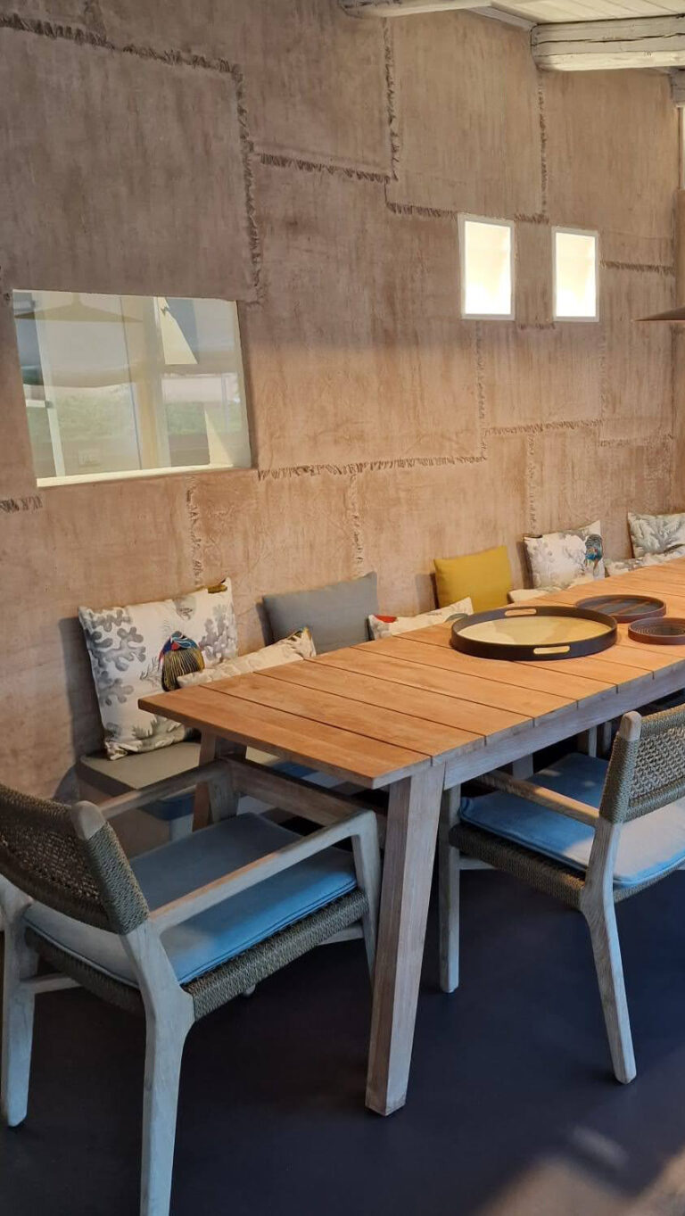 progettazione di interni living casa sul mare