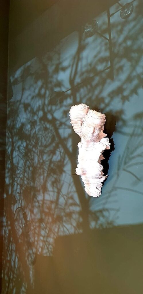 scultura in uno spazio domestico - esempio di arte in casa